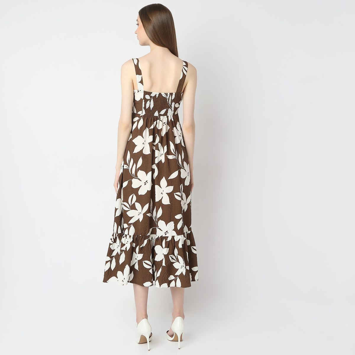 Flare Fit Printed Dress