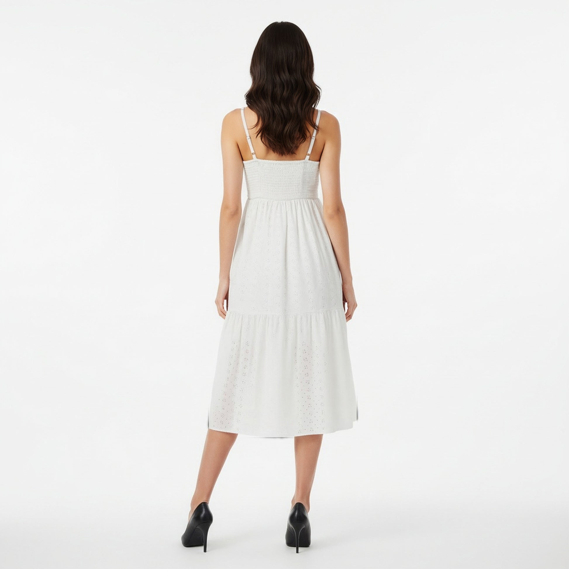 Cotton Schiffi Strappy Dress