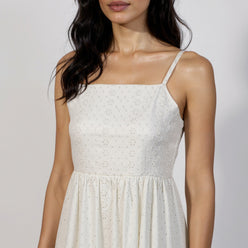Cotton Schiffi Strappy Dress