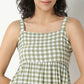 Checkered Polyester Spandex Dress