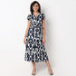 Woven Camp Collar Juliette Printed Dress