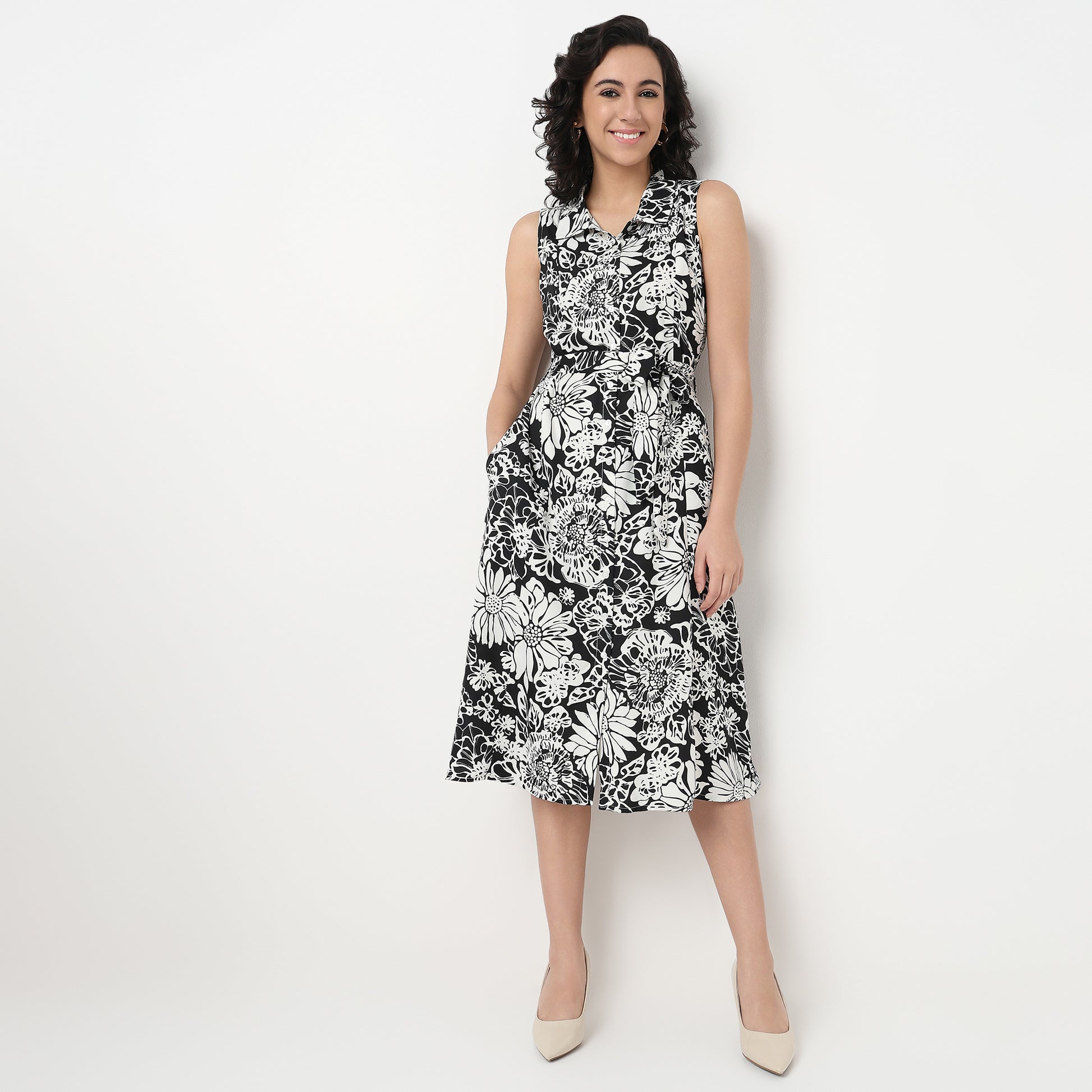 Order Now Women Floral Shirt Collar Flare Fit Western Wear Isabella by Style Union