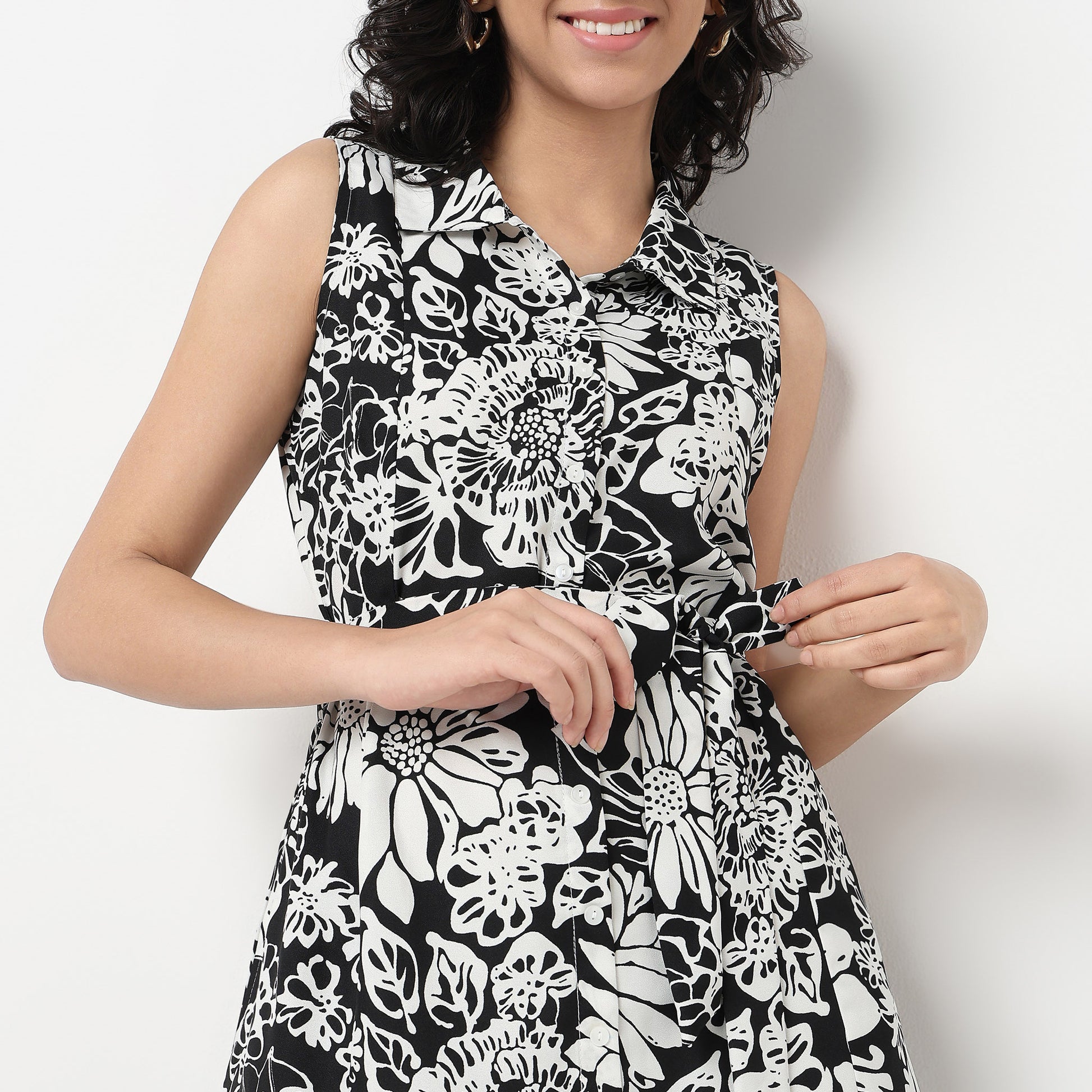 Order Now Women Floral Shirt Collar Flare Fit Western Wear Isabella by Style Union