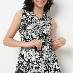 Order Now Women Floral Shirt Collar Flare Fit Western Wear Isabella by Style Union