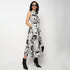 Buy Women Flare Fit Abstract Sleeveless Dress  - Style Union