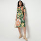 Buy Women Straight Fit Printed Three-Fourth Sleeve Dress  - Style Union