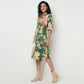 Buy Women Straight Fit Printed Three-Fourth Sleeve Dress  - Style Union