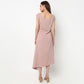 Solid Round Neck Dress