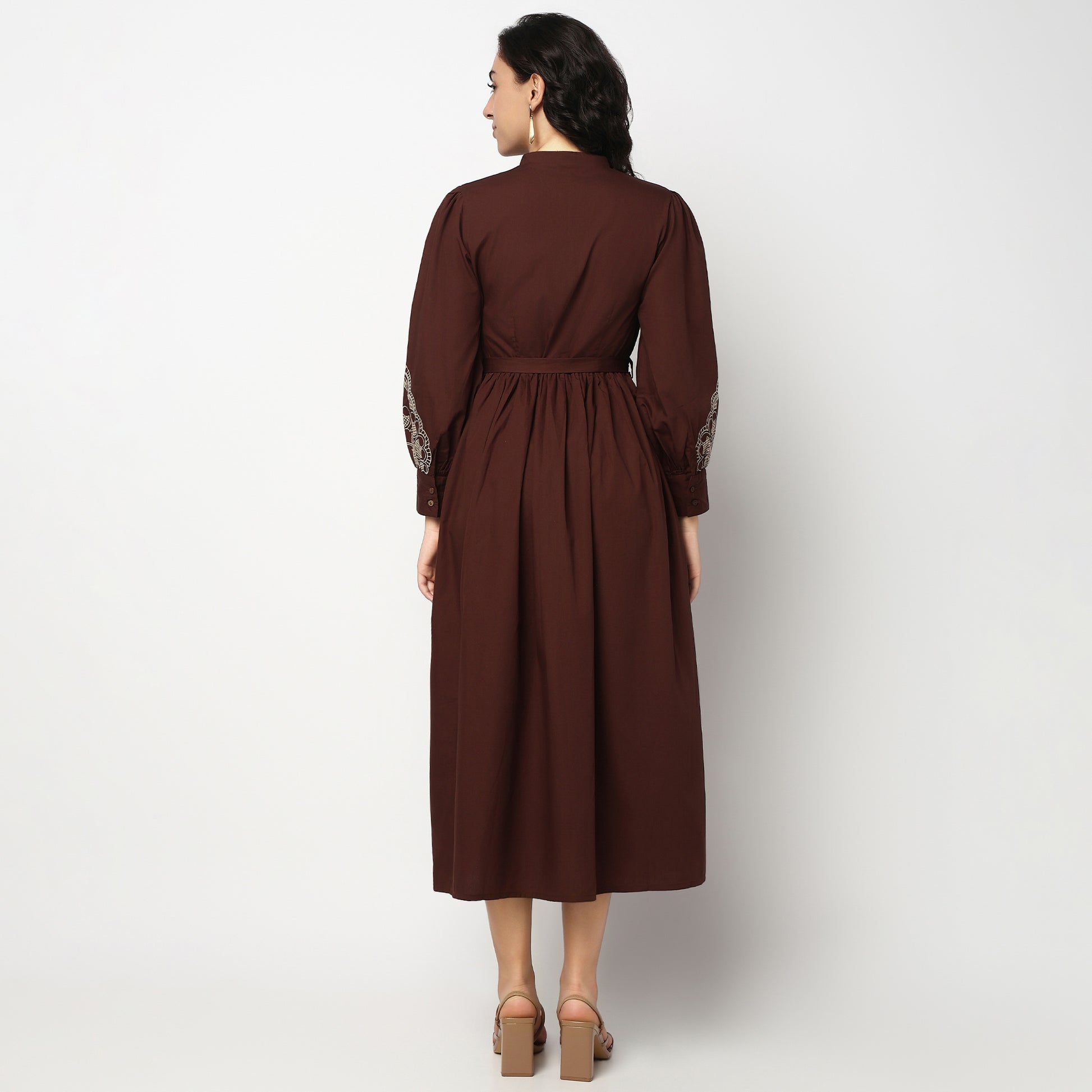 Buy Women Flare Fit Printed Full Sleeve Dress  - Style Union