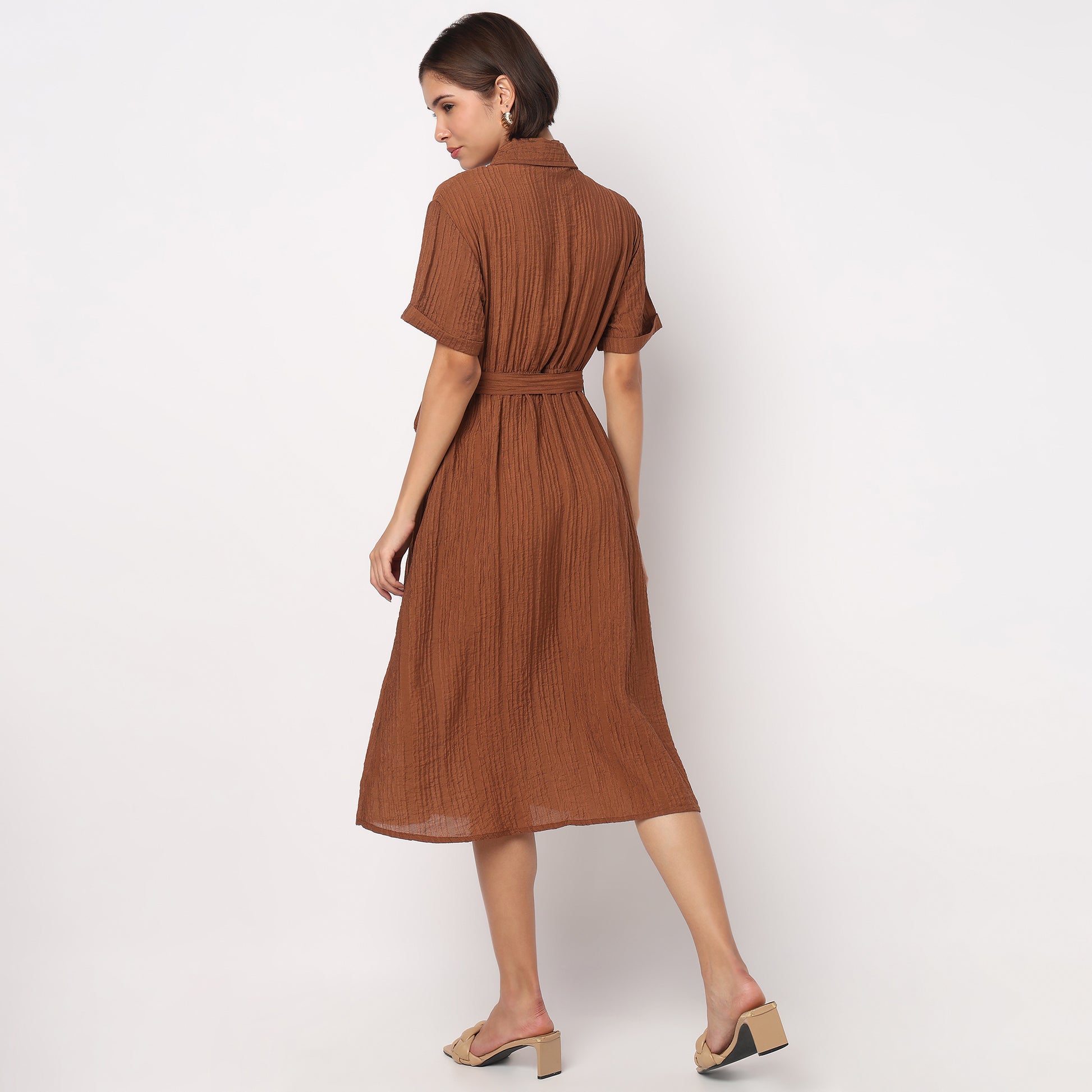 Structured Flared Dress