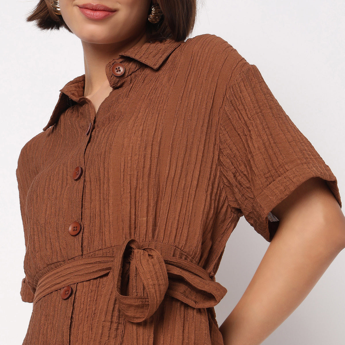 Structured Flared Dress