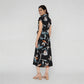 Flared Floral Dress