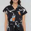 Flared Floral Dress