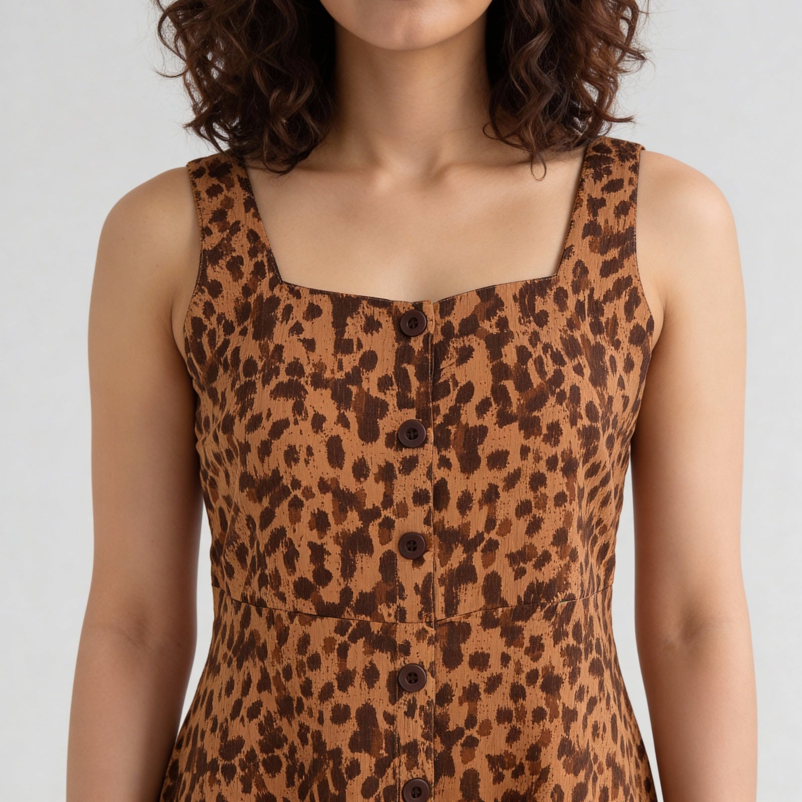 Polyester printed Sleeveless Dress