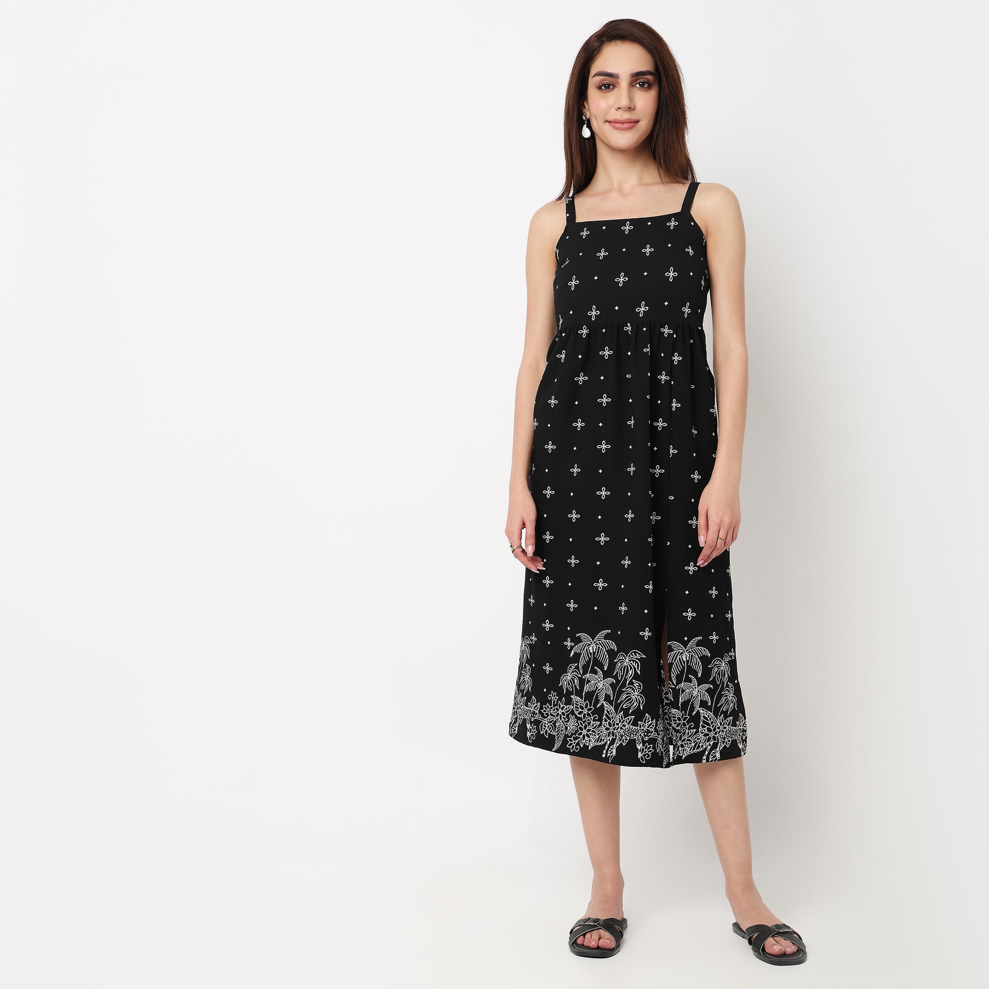 Printed Sleeveless Dress