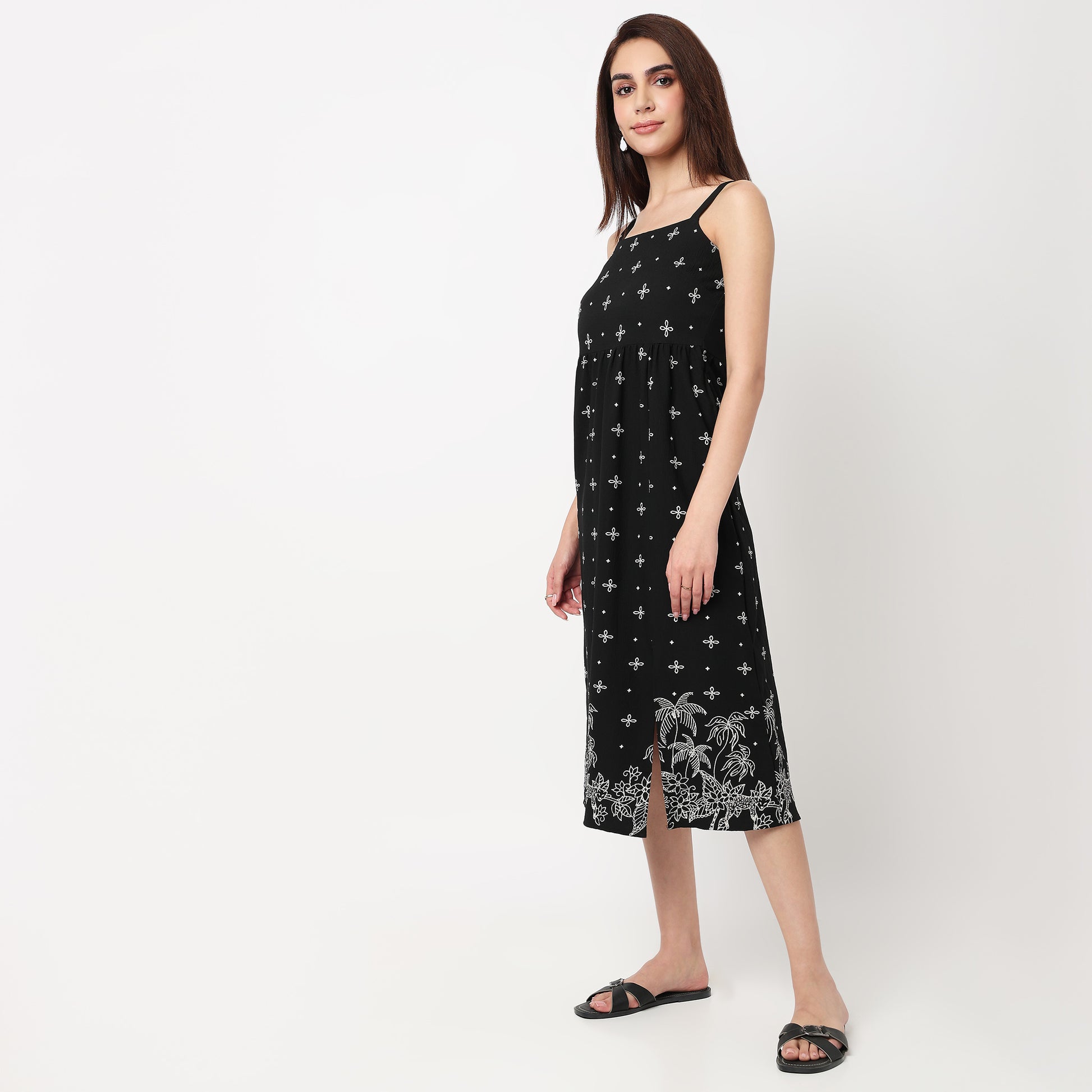 Printed Sleeveless Dress