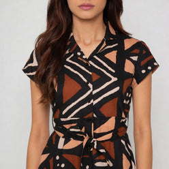 Printed Flared Dress