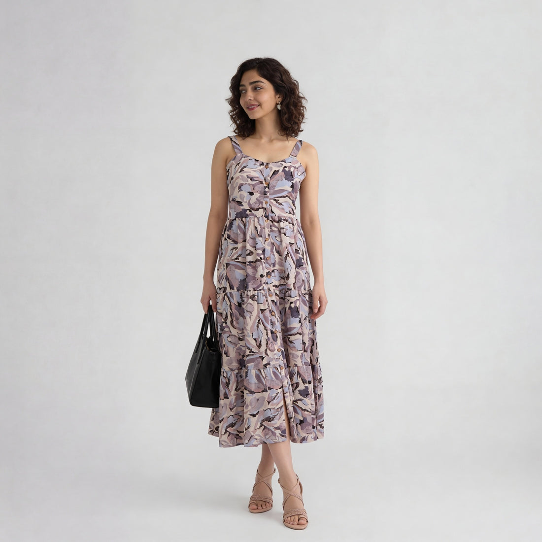 Printed Flared Dress
