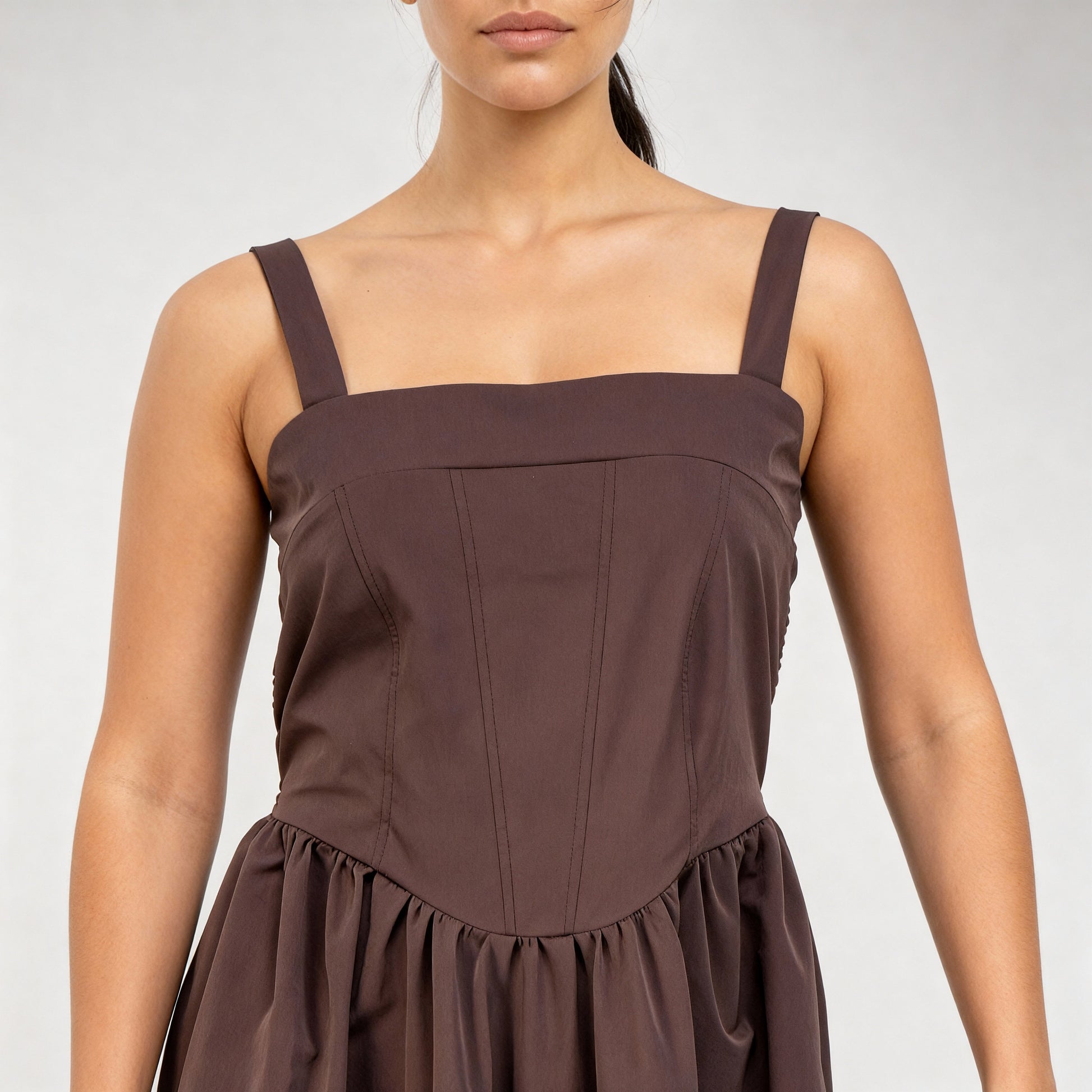 Strappy Knitted Flare Dress