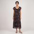 Floral U-Neck Dress