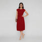 Woven Cap Sleeve Dress