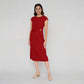 Woven Cap Sleeve Dress
