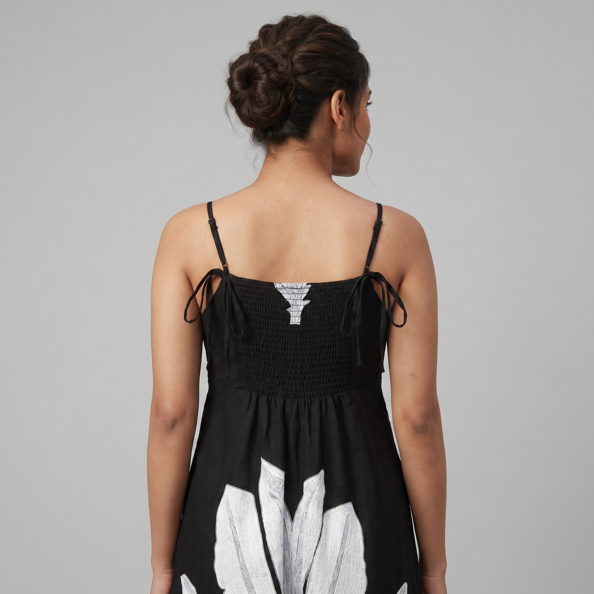 Printed A-Line Flared Dress