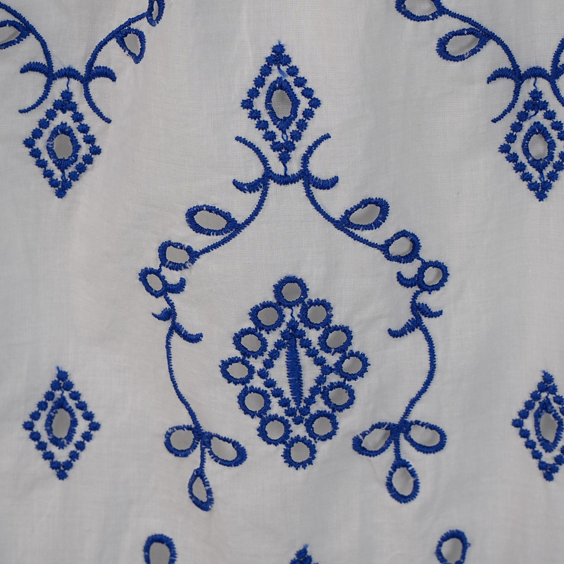 Cotton Embroidered Flared Dress
