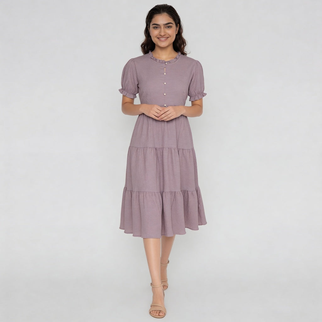 Structured Flared Dress