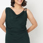 Solid V-Neck Dress