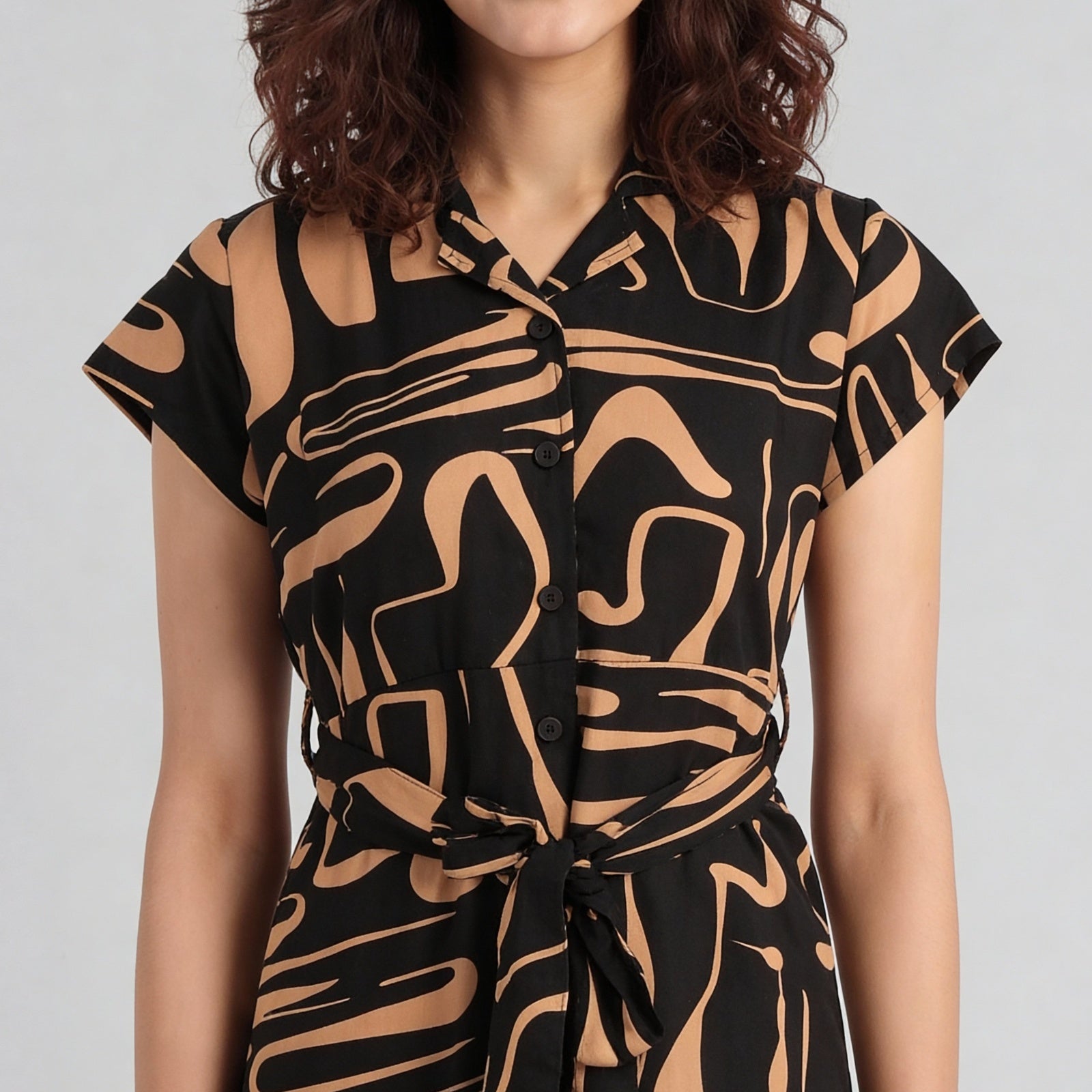 Printed Juliette Flared Dress