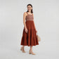 Crochet Shoulder Straps Flared Dress