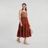 Crochet Shoulder Straps Flared Dress