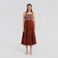 Crochet Shoulder Straps Flared Dress
