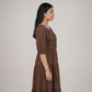 Cotton Solid Flared Dress
