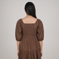 Cotton Solid Flared Dress