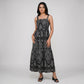 Cotton Embroidered Flared Dress