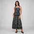 Cotton Embroidered Flared Dress