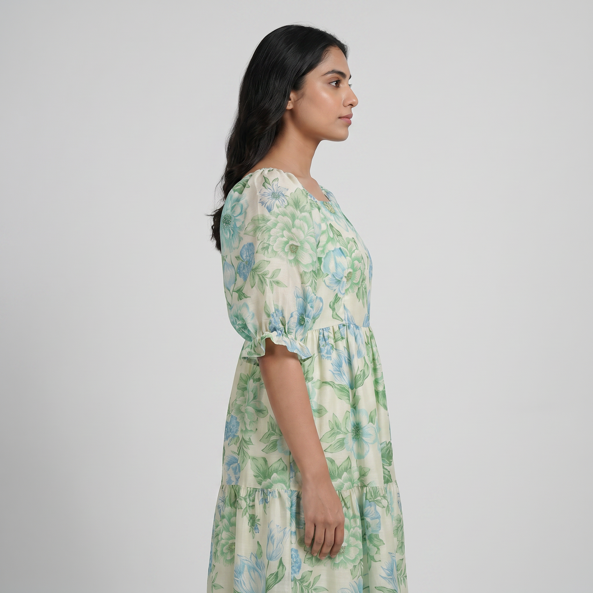 Printed Flared Dress