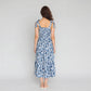 Printed Shoulder Strappy Flared Dress