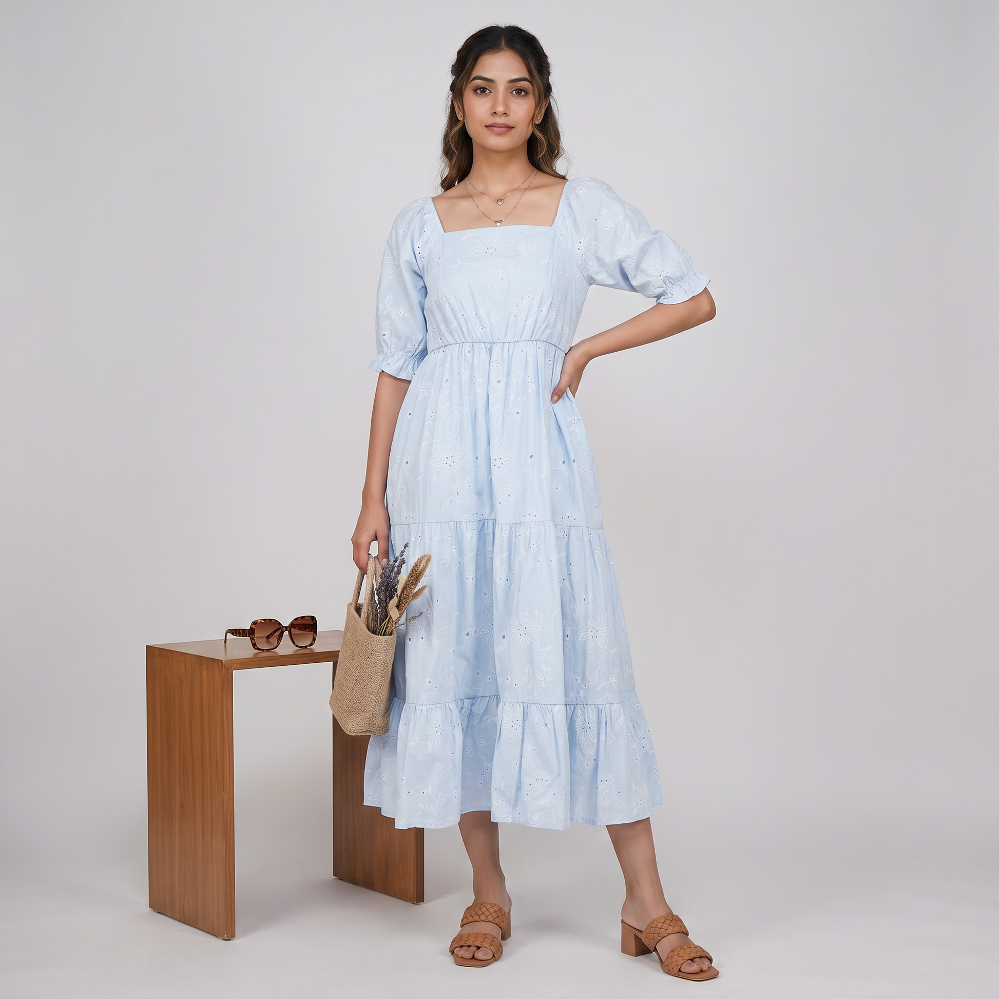Cotton Flared Dress