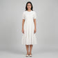 Cotton Schiffli Flared Dress