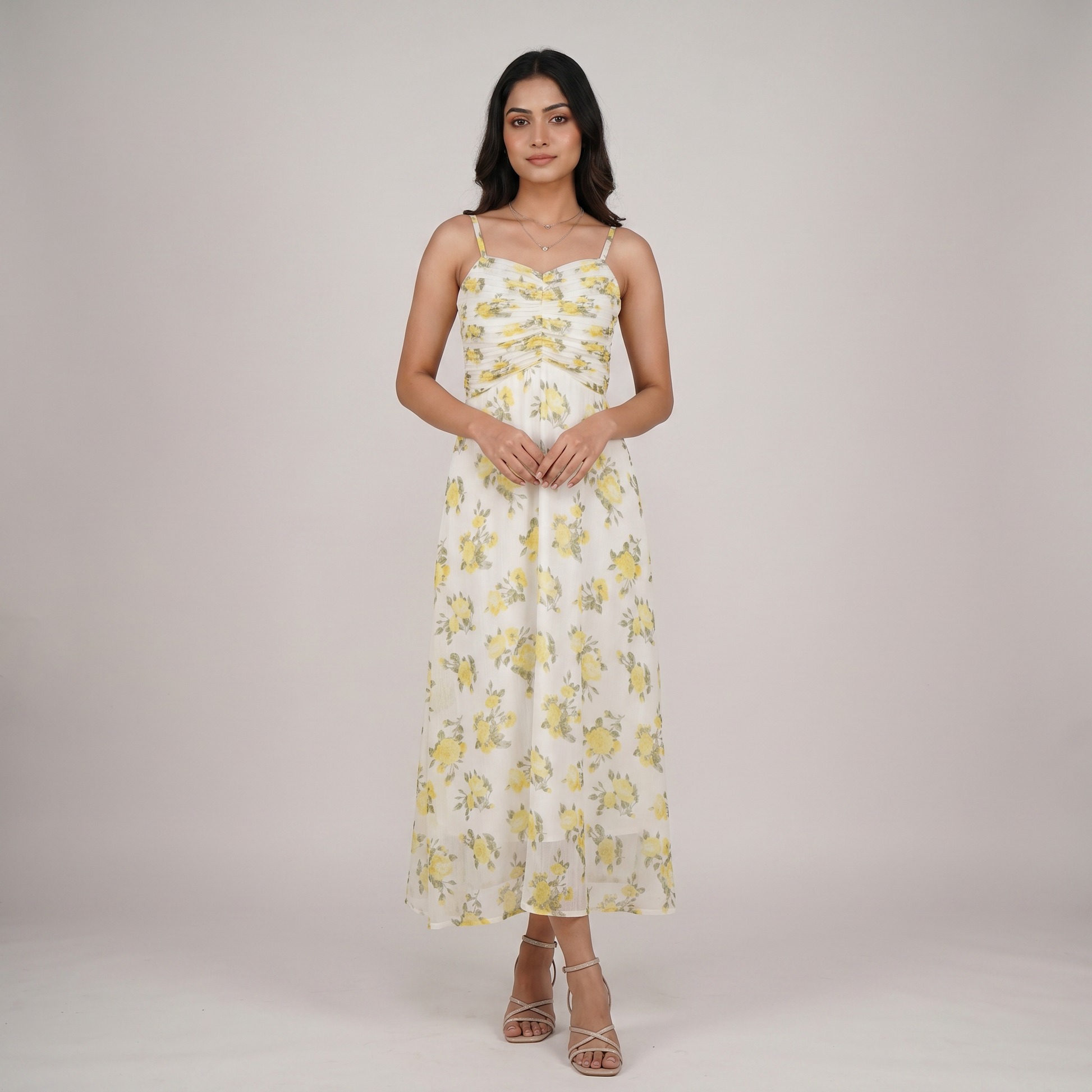 Printed Flared Dress