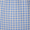 Cotton Checked Sweetheart Neck Flared Dress