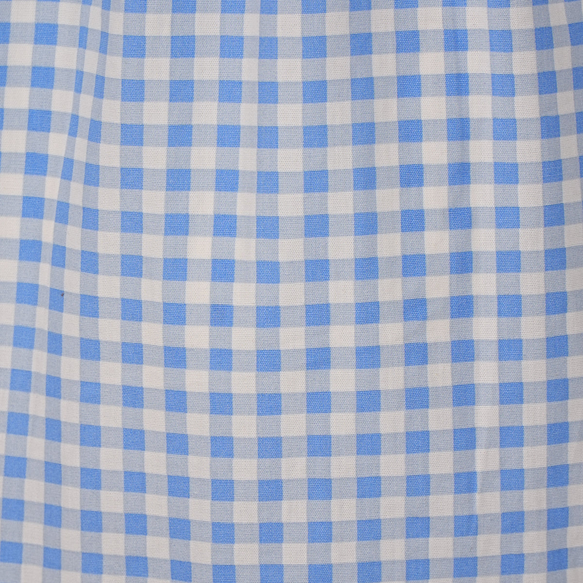 Cotton Checked Sweetheart Neck Flared Dress