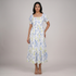 Cotton Printed Flared Dress