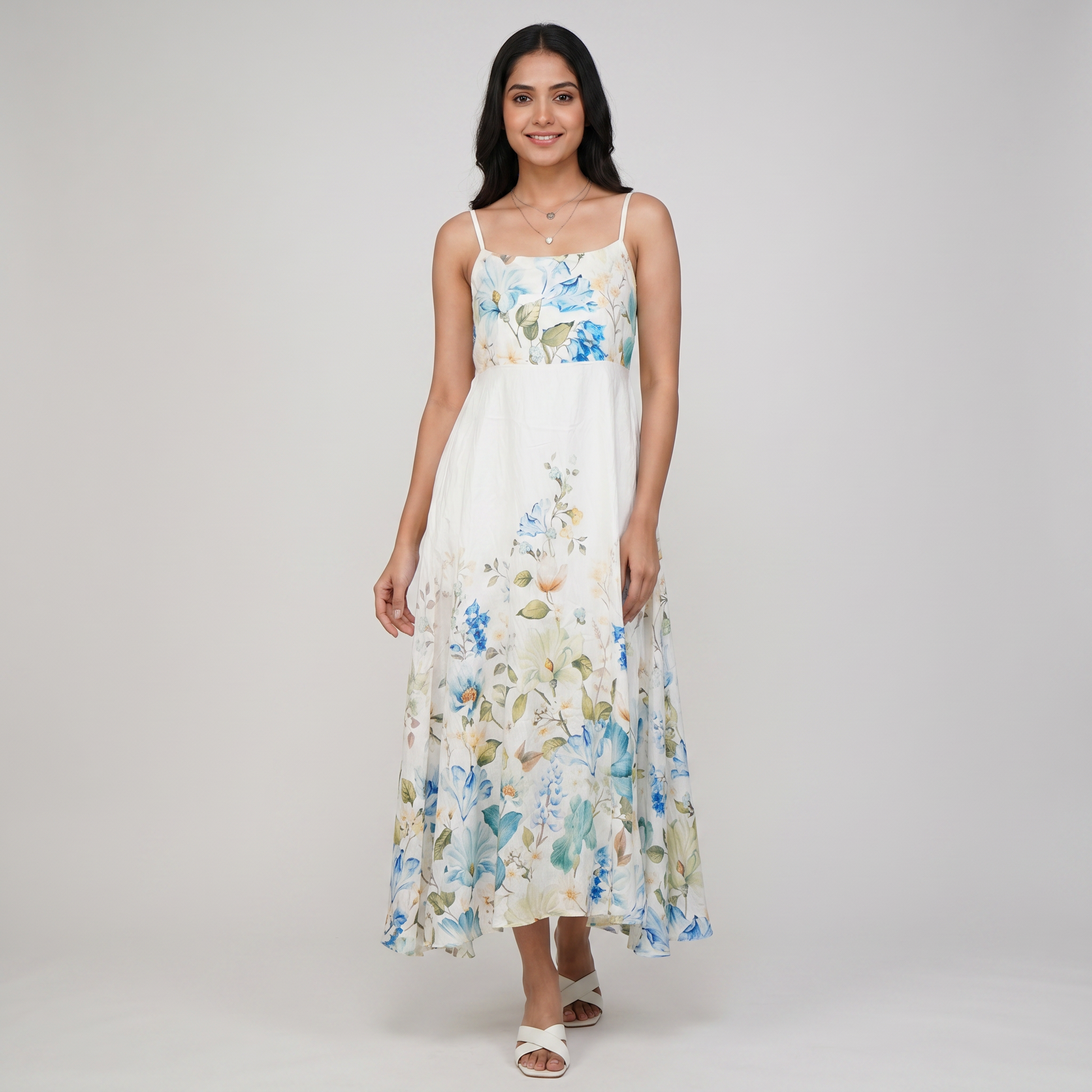 Floral Flared Dress