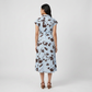 Printed Shirt Collar Dress