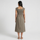 Cotton Solid Flared Dress