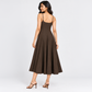 Solid Flared Dress
